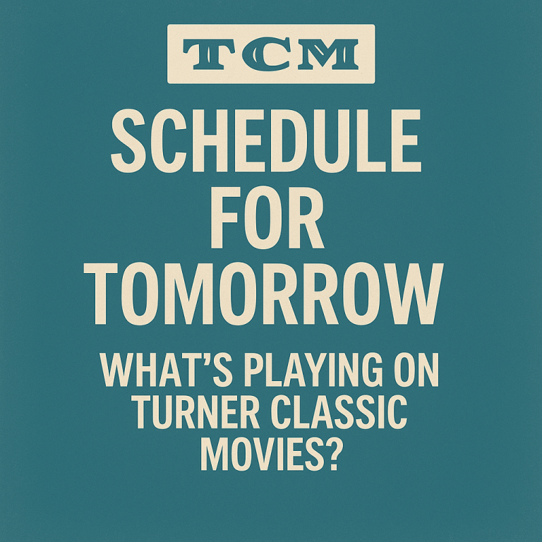 Home tcm schedule